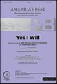 Yes I Will SATB choral sheet music cover